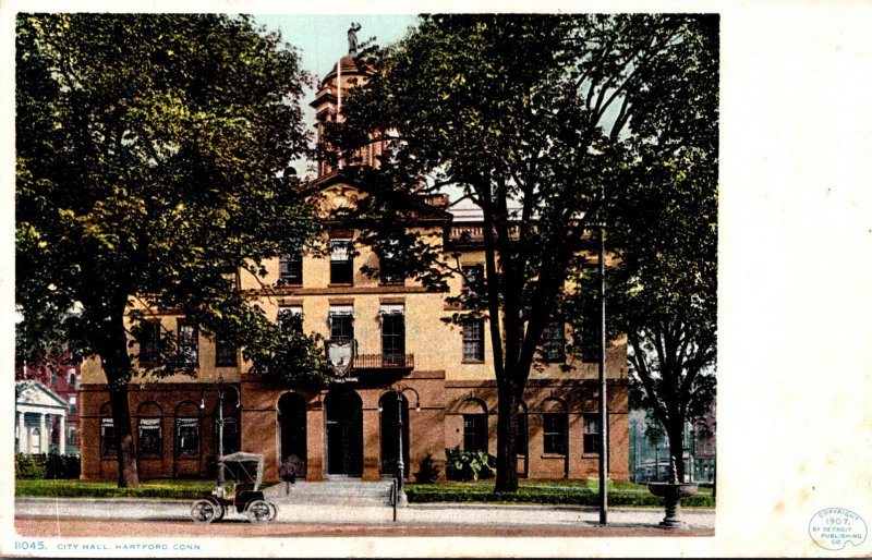 Connecticut Hartford City Hall 1913 Detroit Publishing