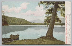New York~Adirondack Mountains~Ampersand Pond~PM 1905~Vintage Postcard 