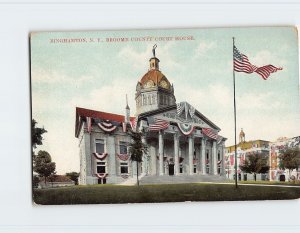 Postcard Broome County Court House, Binghamton, New York