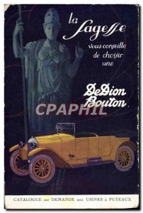 Old Postcard Automotive Wisdom Dion Bouton Puteaux