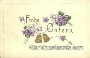 Frohe Ostern Germany 1914 Missing Stamp 