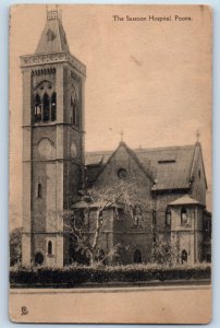 Pune Maharashtra India Postcard The Sassoon Hospital Poona c1910 Collotype Tuck
