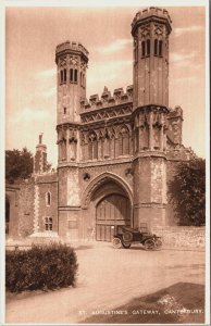 England St Augustine's Gateway Canterbury Vintage Postcard C188