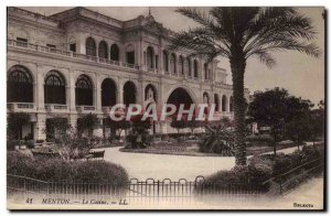 Old Postcard Menton Casino