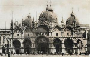 Italy Venezia Venice Chiesa S. Marco Vintage Postcard RPPC 01.21