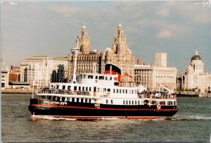 MV 'Royal Daffodil' Ferry Boat Mersey Ferries England UK Postcard C9