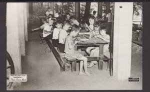 Michigan Three Rivers CampEberhart - Open Air Craft Shop pm1948 ~ RPPC