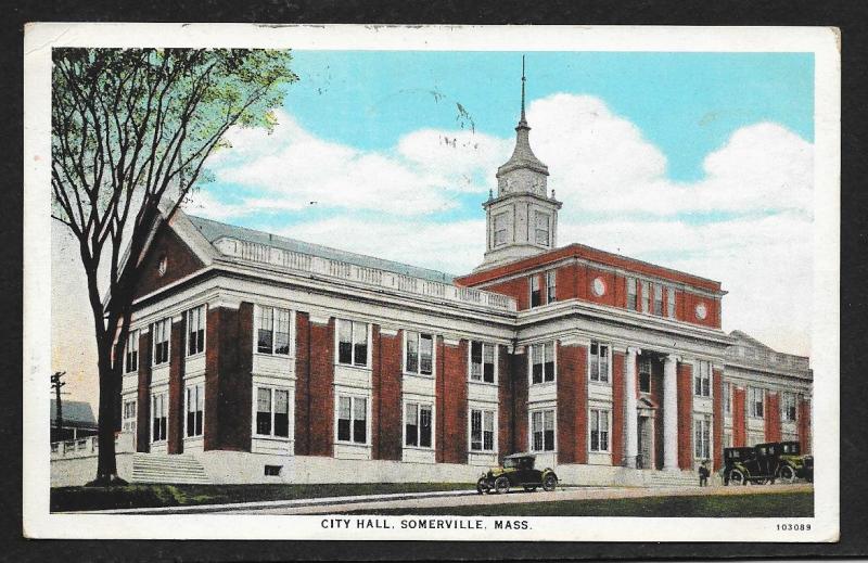 City Hall Somerville Massachusetts used c1931