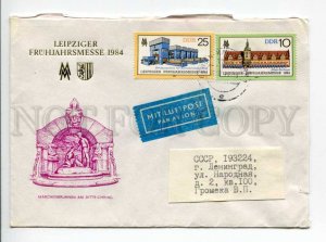292816 EAST GERMANY GDR USSR 1984 y Dresden Fair Berlin airmail real post COVER