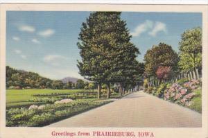 Iowa Greetings From Prairieburg 1939