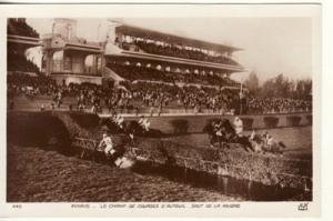 FRANCE,  PARIS   Horse Race, Steeplechase, A&N RPPC postcard