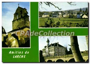 Postcard Modern Larche La Feuillade The Church The Mayor