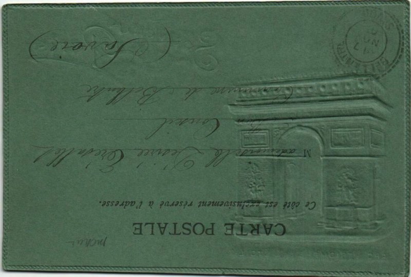 CPA PARIS Arc de Triomphe EMBOSSED (16829)