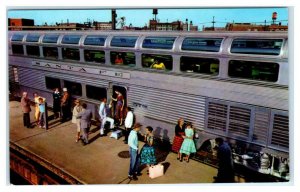 SANTA FE RAILWAY ~ High Level DOME CAR~ EL CAPITAN c1950s Fred Harvey  Postcard 