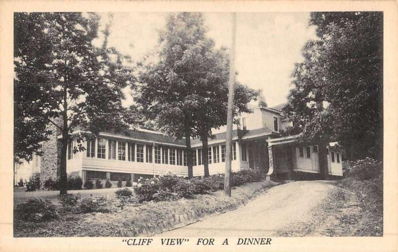 North Bend Ohio Cliff View Street View Antique Postcard K49001