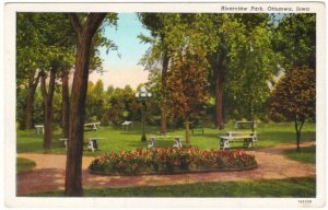 Riverview Park, Ottumwa, Iowa, Vintage Curteich Pre-Linen Postcard