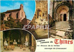 Postcard Modern Thines (Ard�che) Romanesque church historical monument