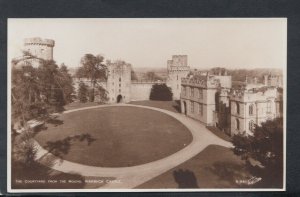 Warwickshire Postcard - The Courtyard From The Mound, Warwick Castle RS13427