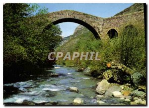 Modern Postcard Brig Alpes Maritimes Le Pont du Coq Old Roman bridge over the...