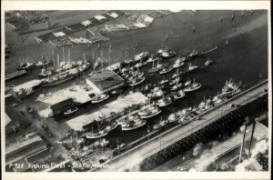 Seattle Washington WA Fishing Fleet Boats Real Photo Vintage Postcard