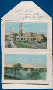 Little Rock Arkansas ar 1930s postcard folder 