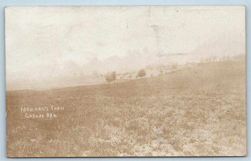 Postcard MD Carlos Maryland Allegany County Morgan's Farm RPPC Real Photo S5