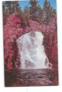 Mellen Wisconsin WI Vintage Postcard Brownstone Falls Bad River Gorge