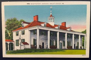 Vintage Postcard 1930-1945 Mount Vernon, Geo. Washington's Home