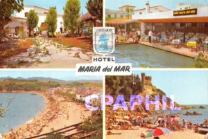 Postcard Modern HOTEL
LLORETDEMAR
HOTEL
Maria del Mar.