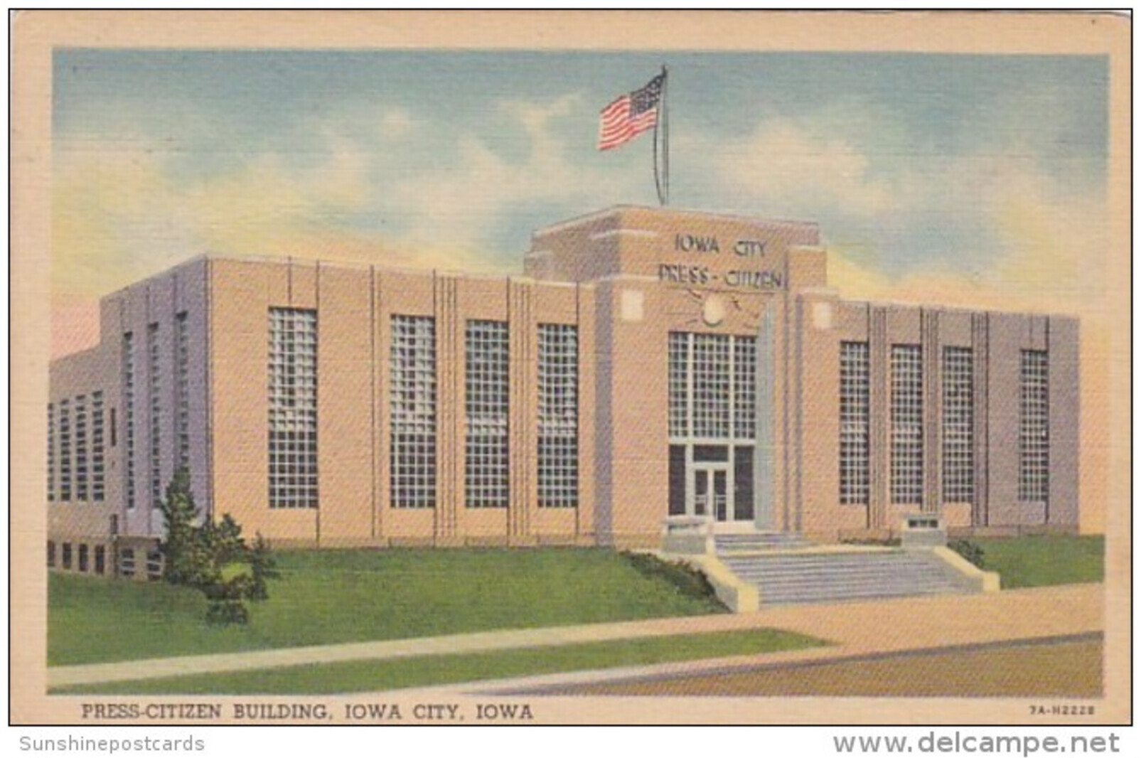 Iowa Iowa City Press-Citizen Building Curteich | United States - Iowa - Iowa  City, Postcard / HipPostcard