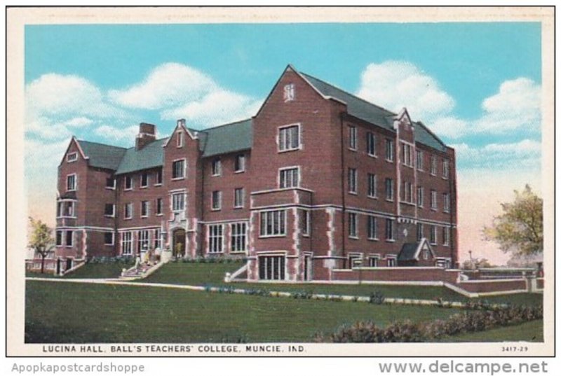Indiana Muncie Lucina Hall Balls Teachers College