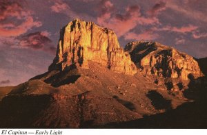 Vintage Postcard El Capitan Early Light El Paso Carlsbad Caverns Highway NM