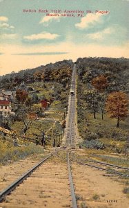 Switch Back Train Ascending Mt. Pisgah Mauch Chunk, Pennsylvania PA  