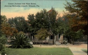 Orlando Florida FL Church Main St. 1900s-1910s Postcard