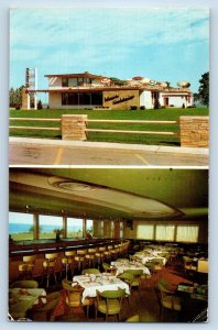 Racine Wisconsin Postcard Higgins Hobnob Wine Dine Exterior 1959 Vintage Antique