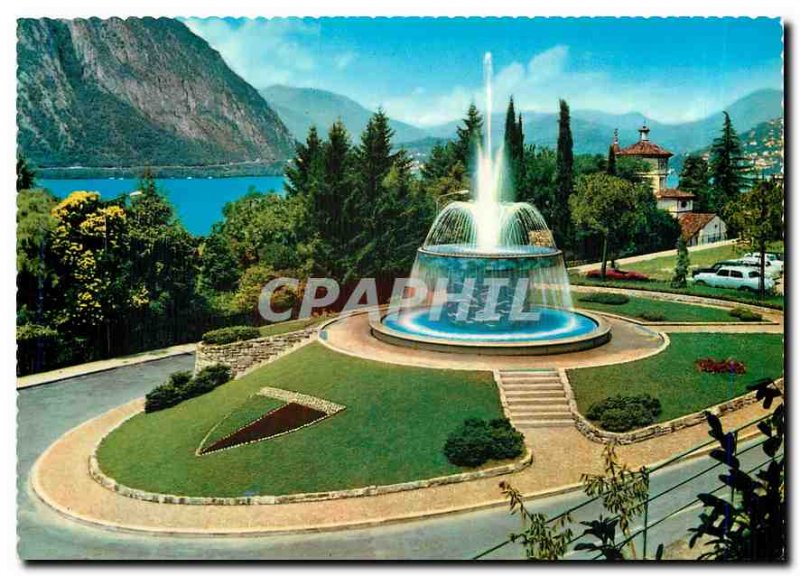 Postcard Modern Campione La Fontana Lake Lugano