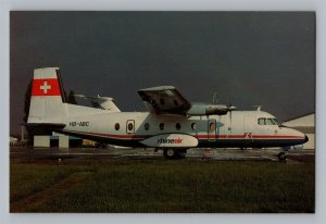 Aviation Airplane Postcard Rhineair Airlines HB-ABC Nord 262B AN19