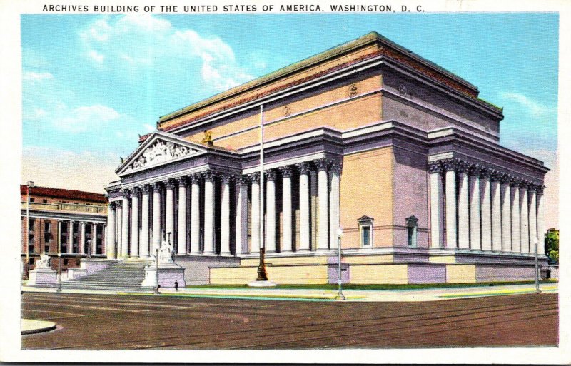 Washington D C United States Archives Building