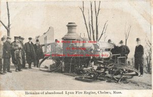 MA, Chelsea, Massachusetts, Lynn Fire Engine Remains Abandoned, Metropolitan Pub