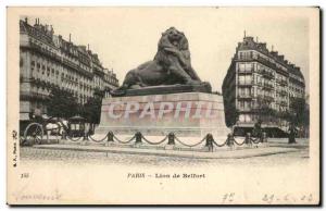 Paris Old Postcard Lion of Belfort