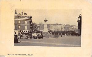 DOVER UK WATERLOO CRESCENT~HORSE DRAWN COACH~ARCADIA BAZAAR SERIES POSTCARD 1910