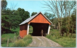 Postcard - Old Covered Bridge, Route 14 Near East Randolph, Vermont, USA