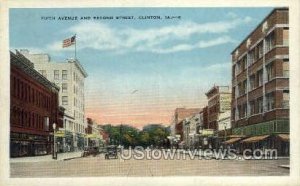 Fifth Ave & Second Street - Clinton, Iowa IA