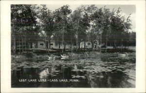 Cass Lake MN Lost Lake Lure Real Photo Postcard