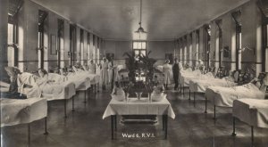 Ward 6 Royal Victoria Infirmary Hospital Newcastle Old RPC Postcard