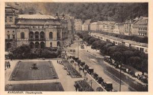 B6084 Czech Republic Karlsbad Theaterplatz