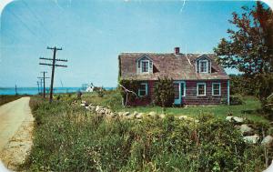 Old Home Rural Block Island Rhode Island RI Postcard 