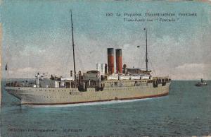 Steamer Venezuela Le Paquebot Transatlantique Steamship Antique Postcard J50949