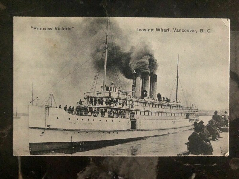 Mint Canada Picture Postcard Ship CPR Steamer Princess Victoria Leaving