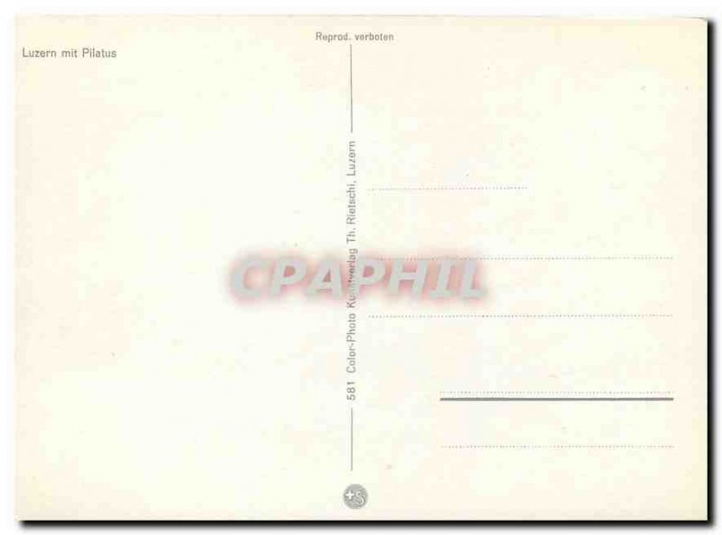 Modern Postcard Luzern mit Pilatus